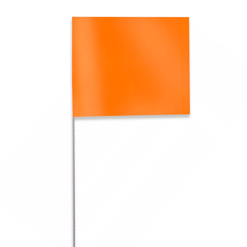 7242301 24 Inch Glo Orange Presco Stake Flags