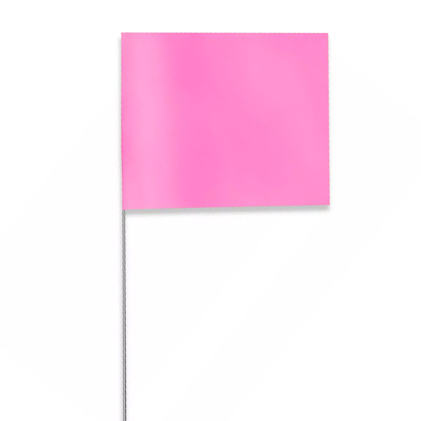 7242302 24 Inch Glo Pink Presco Stake Flags