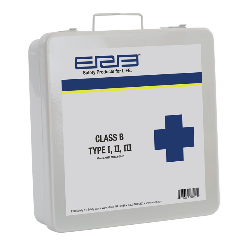 28891 ERB Class B First Aid Kit Metal Case