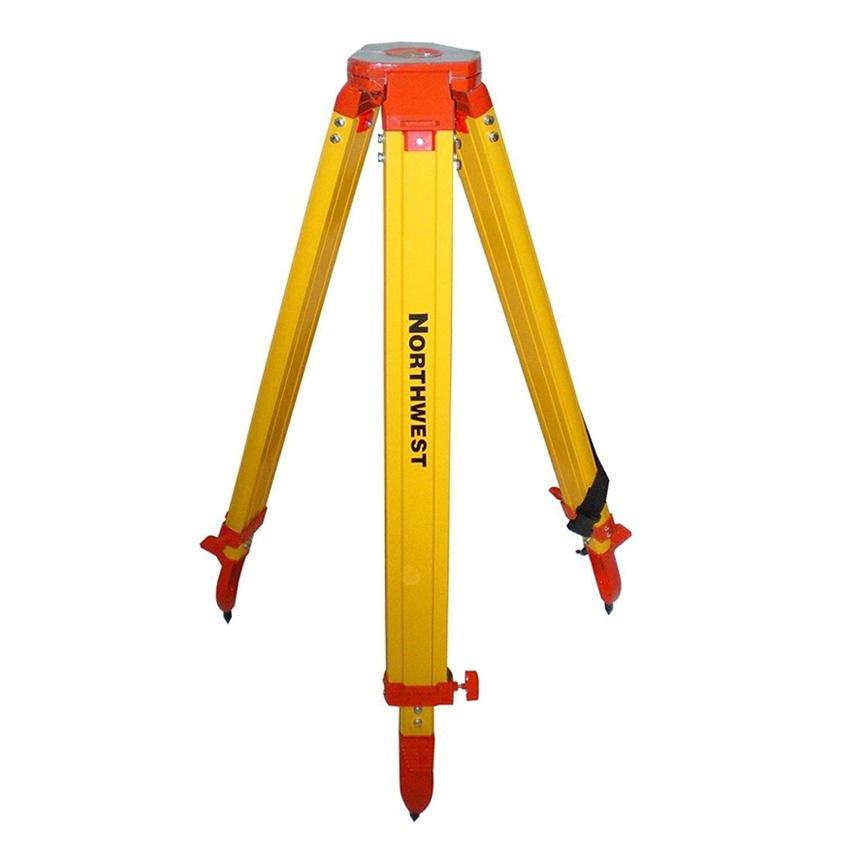 Northwest Instruments NAT91 Flat Head Aluminum Heavy Duty Tripod - Powdered Coated Yellow