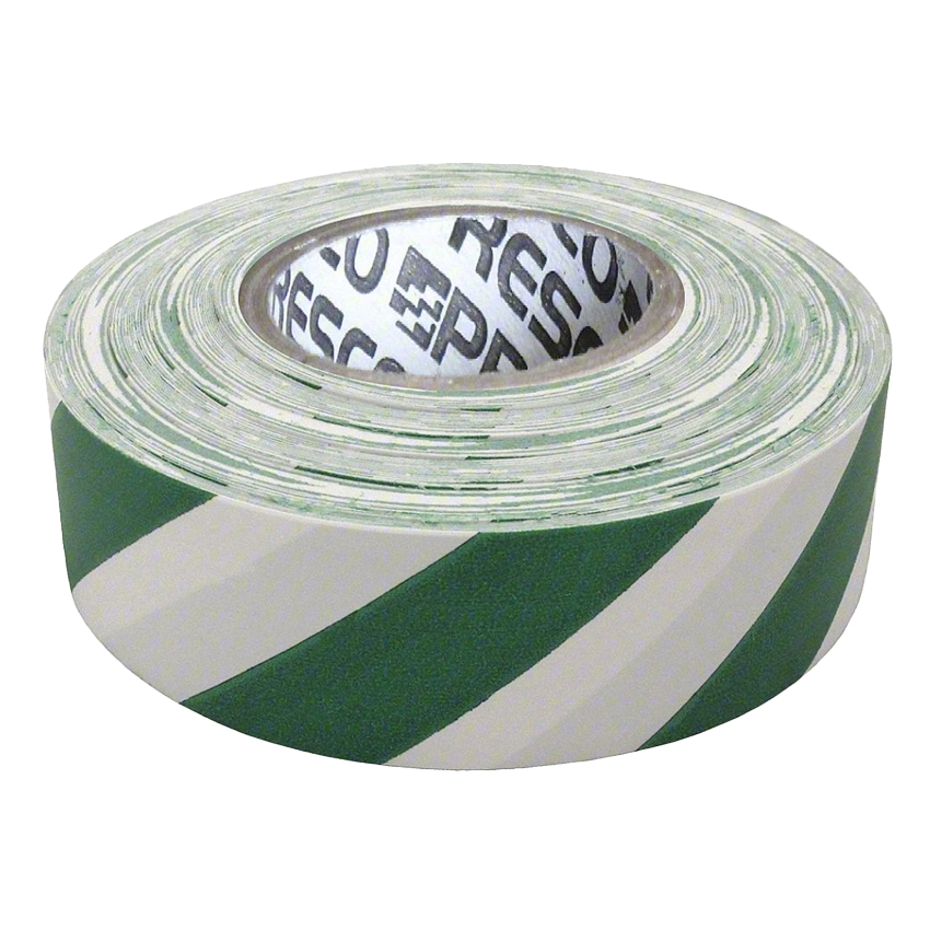 741045 Green WHite Striped Texas Flagging