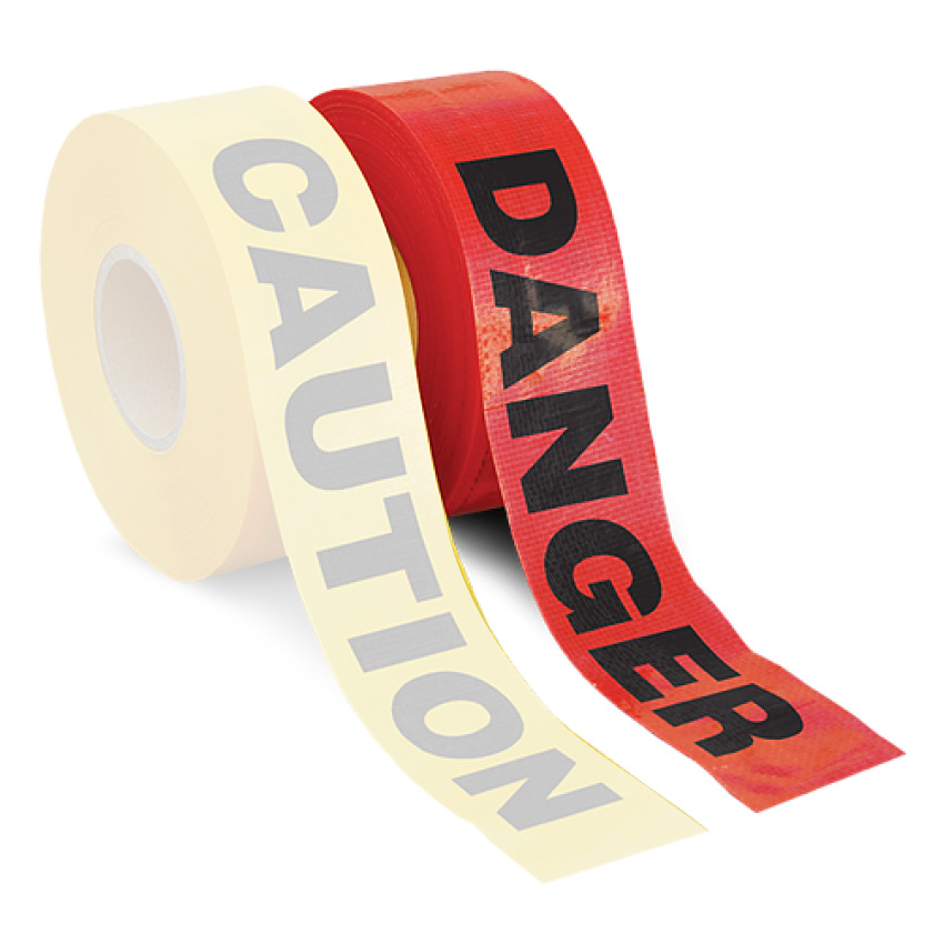 741311 Danger Tape Red Black Barricade Tape