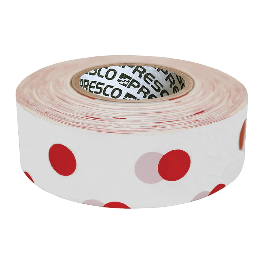 741080 Red White Polka Dot Roll Flagging