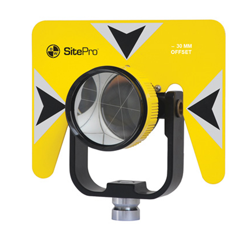 SitePro Metal Single Tilt Prism Mount and Yoke Only - Yellow