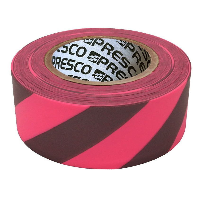 741066 Glo Pink Black Striped Texas Flagging